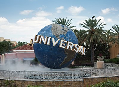 Image of the universal studios entrance